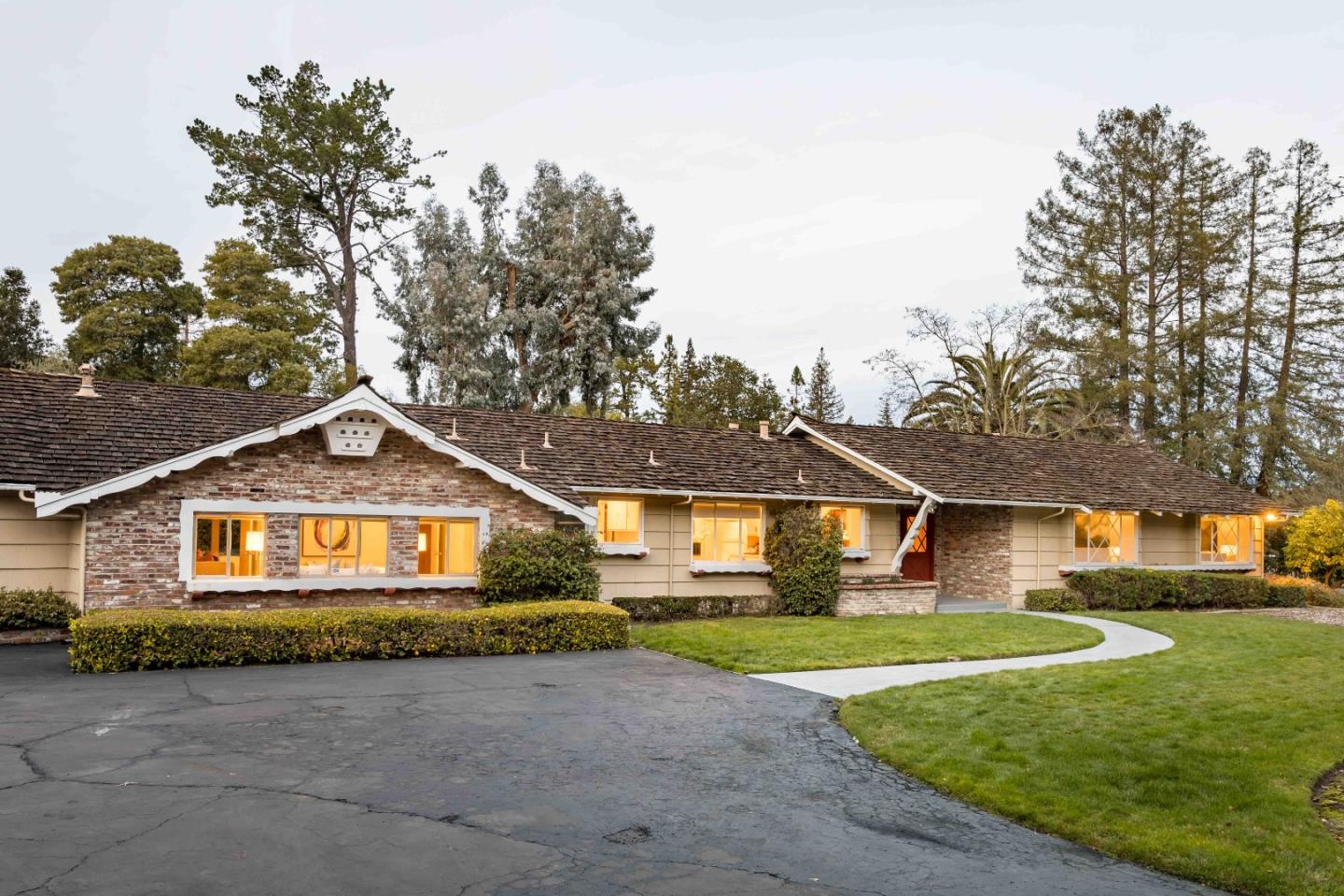 366 Stevick Drive Atherton, CA 94027 - Photo 7 of 29 a front view of a house with garden
