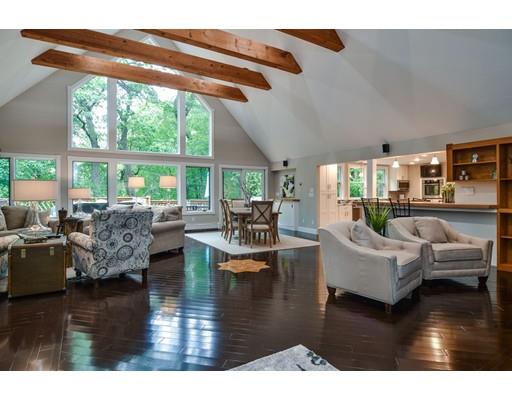 75 Evergreen Road Natick, MA 01760 - Photo 3 of 36 a living room with furniture wooden floor and large windows