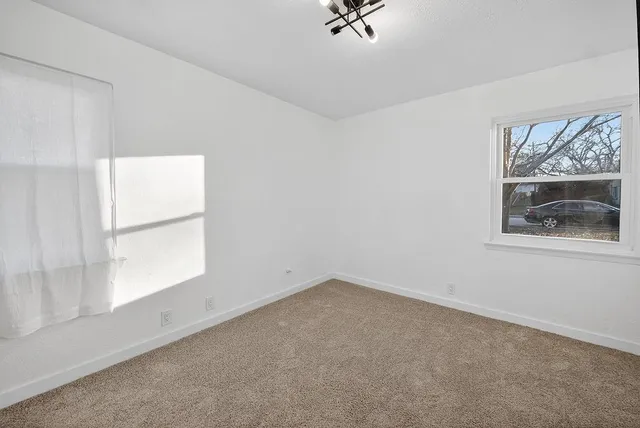 a view of an empty room