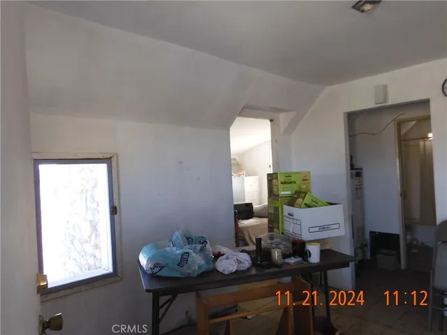 a room with furniture