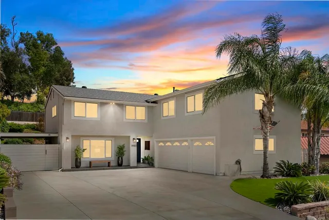 a view of a house with a patio