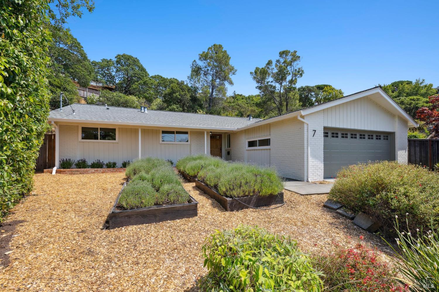7 Rowland Court Novato, CA 94947 - Photo 1 of 1 a front view of house with yard and trees around