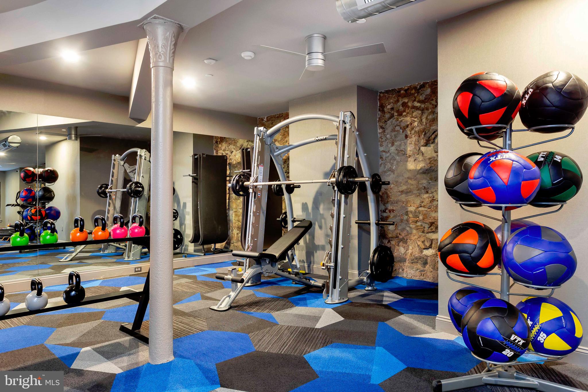 33 Letitia Street, Unit 306 Philadelphia, PA 19106 - Photo 6 of 24 a view of a room with gym equipment