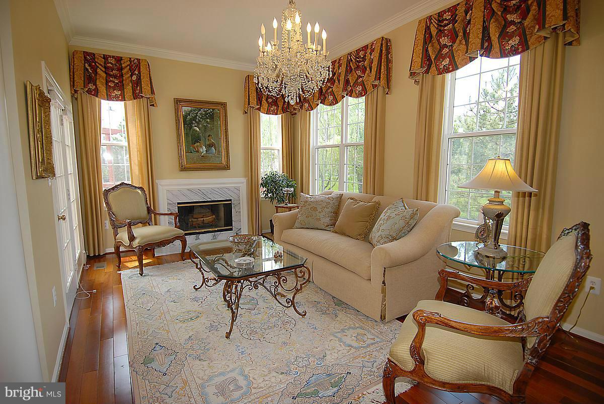 44047 Rising Sun Terrace Ashburn, VA 20147 - Photo 11 of 30 a living room with furniture and a chandelier