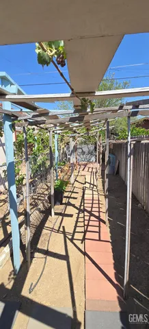 a view of a balcony with chairs