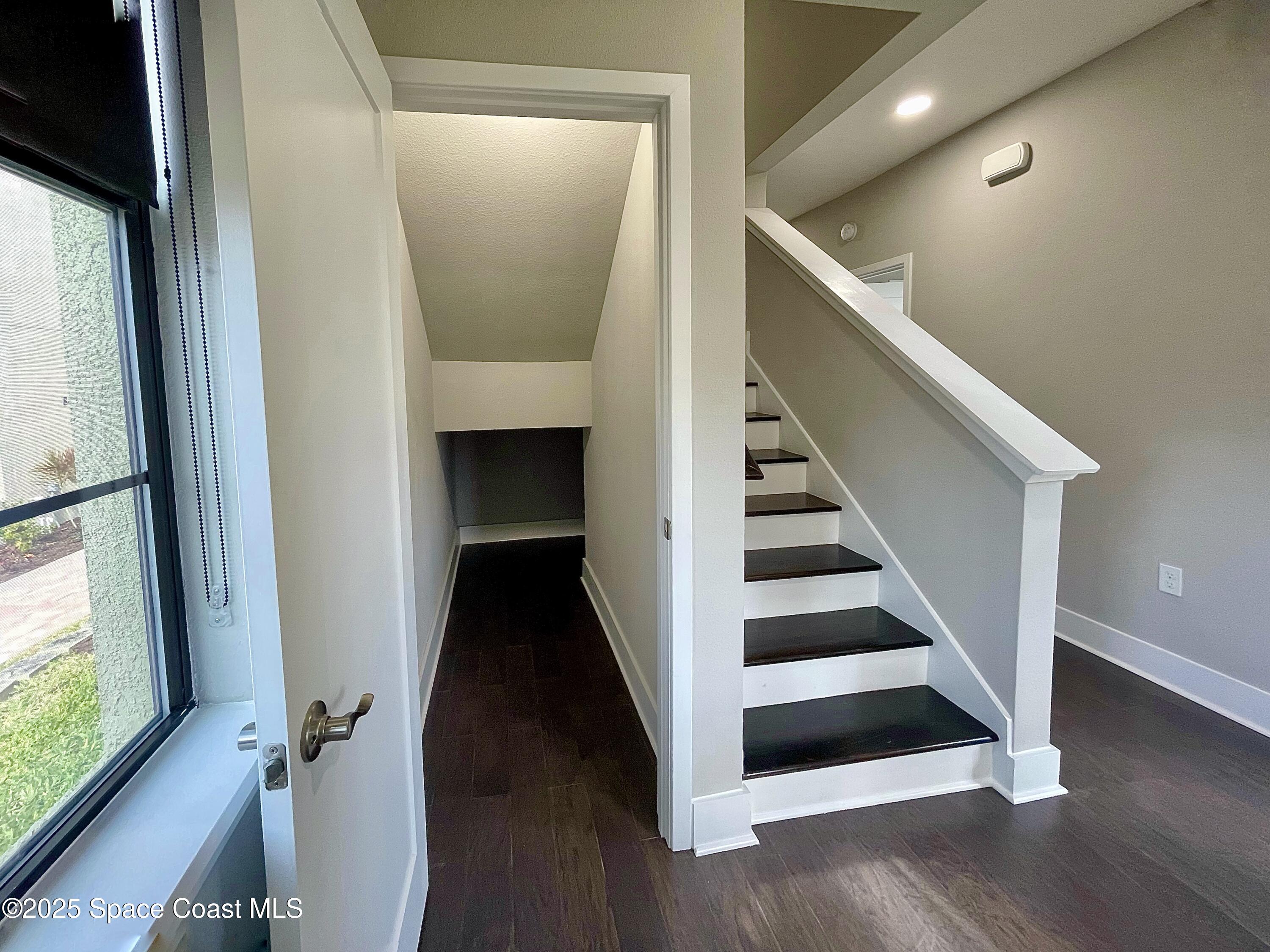 890 Florida Avenue Cocoa, FL 32922 - Photo 22 of 63 a view of entryway and hall with wooden floor
