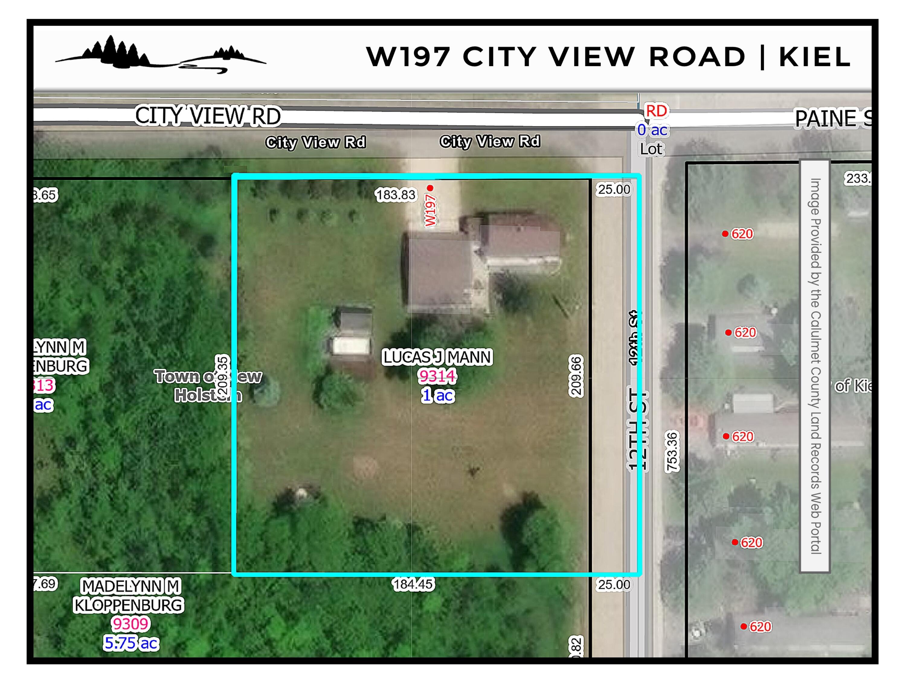 W197 City View Road Kiel, WI 53042 - Photo 32 of 35 Parcel Map