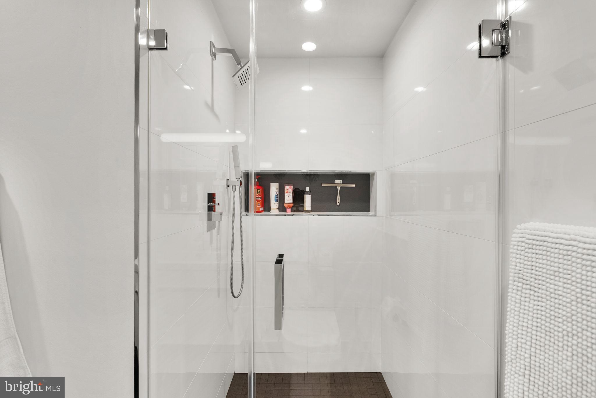 4111 Clagett Road Hyattsville, MD 20782 - Photo 29 of 61 Lower Level 1 Full Bath Shower with Niche