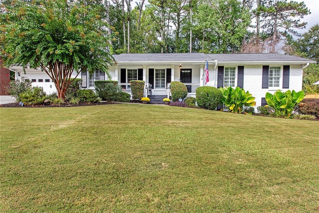 Meticulously maintained landscaping.