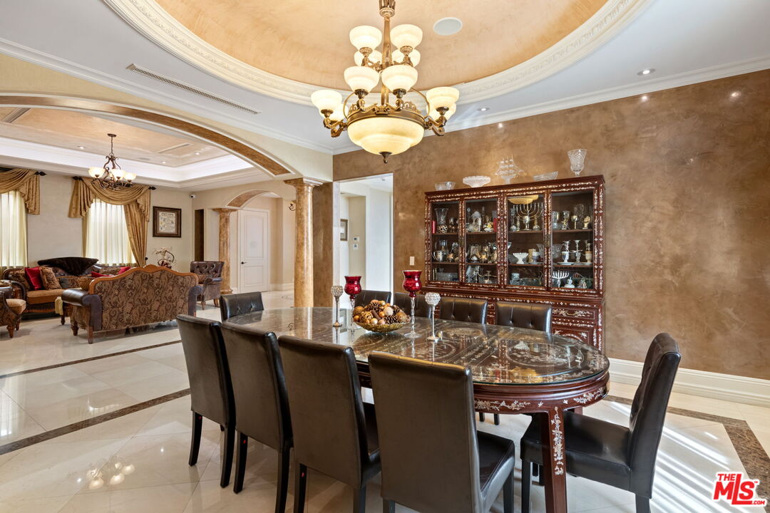 2023 Parnell Avenue Los Angeles, CA 90025 - Photo 22 of 59 a view of a dining room with furniture window and wooden floor