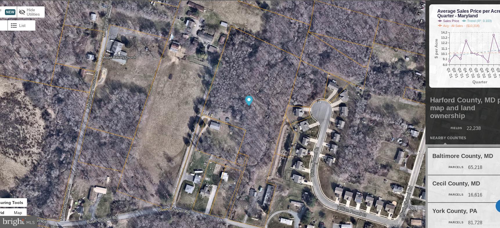204 Bush Chapel Road Aberdeen, MD 21001 - Photo 23 of 23 overhead outline of property