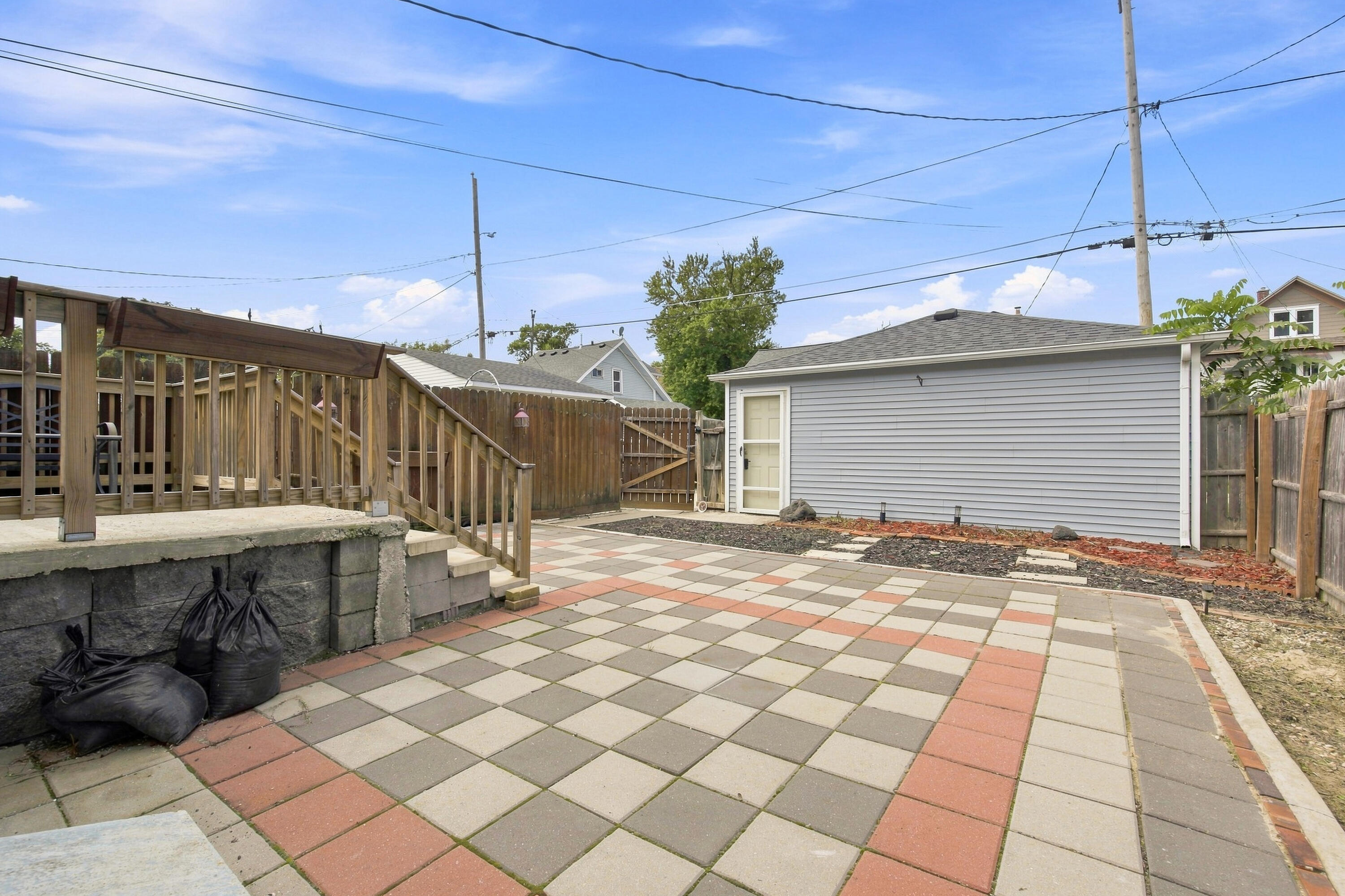 2142 Clarence Avenue Racine, WI 53405 - Photo 40 of 43 Lower unit checkerboard patio