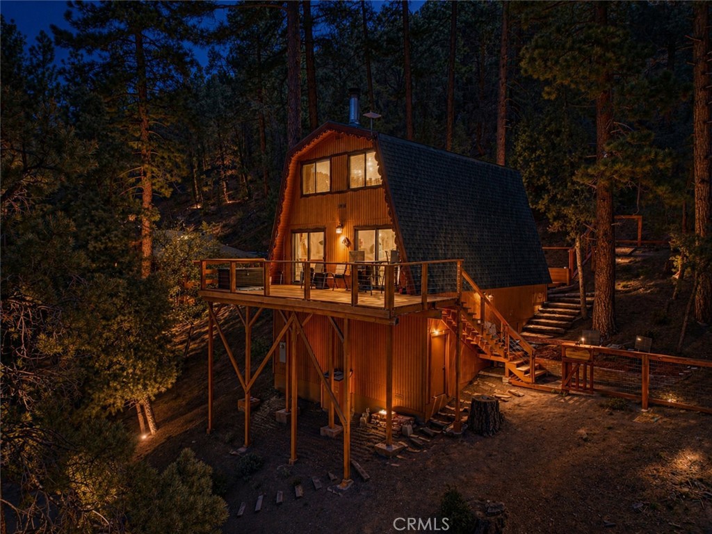 1916 Rustic Way Pine Mountain Club, CA 93222 - Photo 2 of 17 Exterior at night