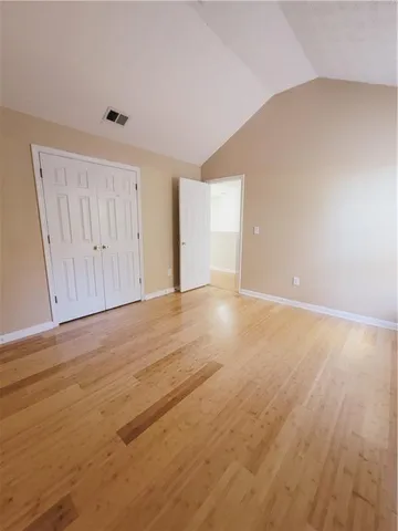 a view of an empty room