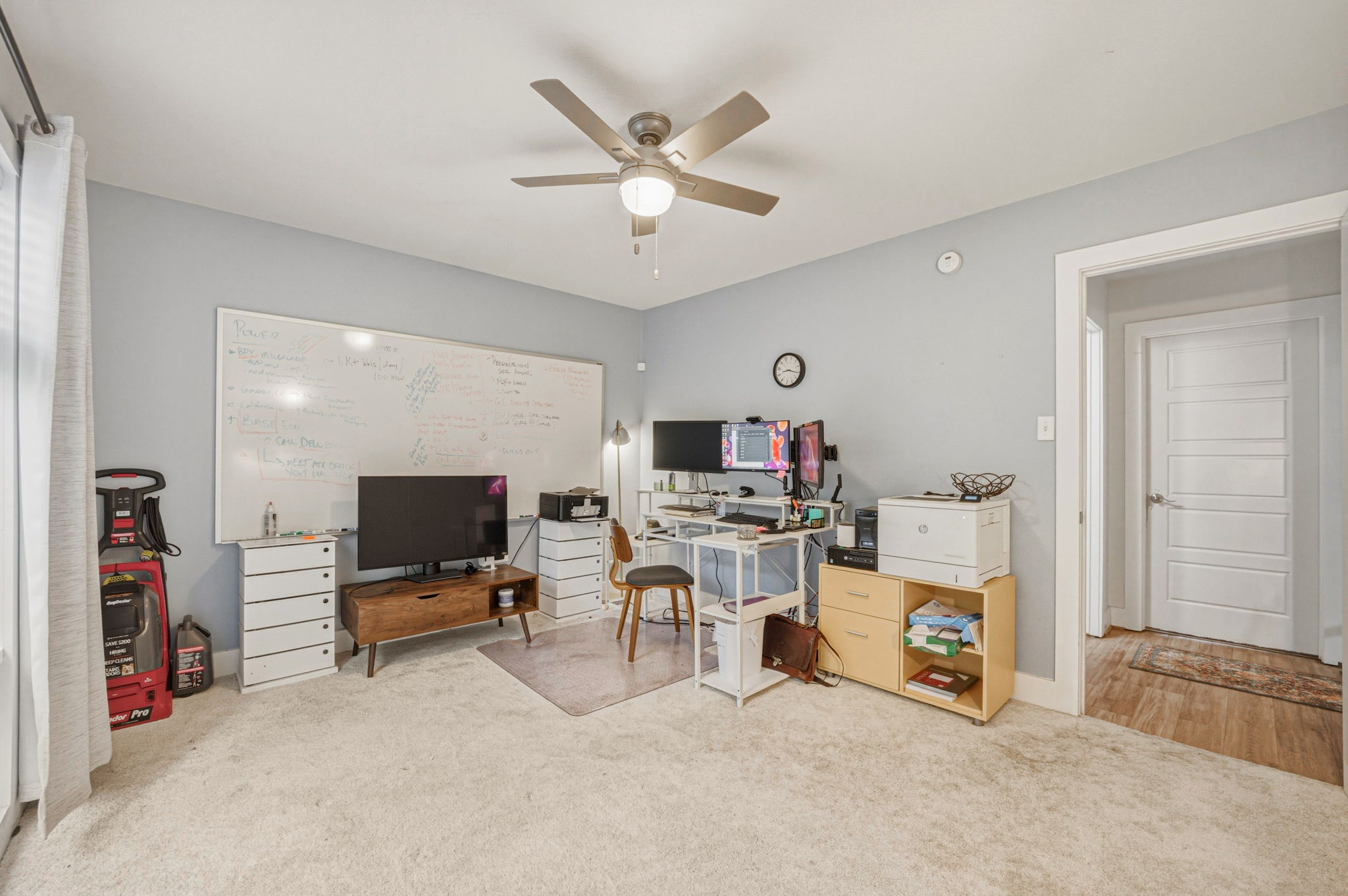 5332 Balcones Drive, Unit B Austin, TX 78731 - Photo 13 of 15 This versatile room features light-colored walls and carpeting, with a ceiling fan providing comfort