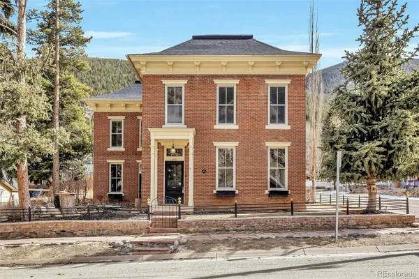 a front view of a house