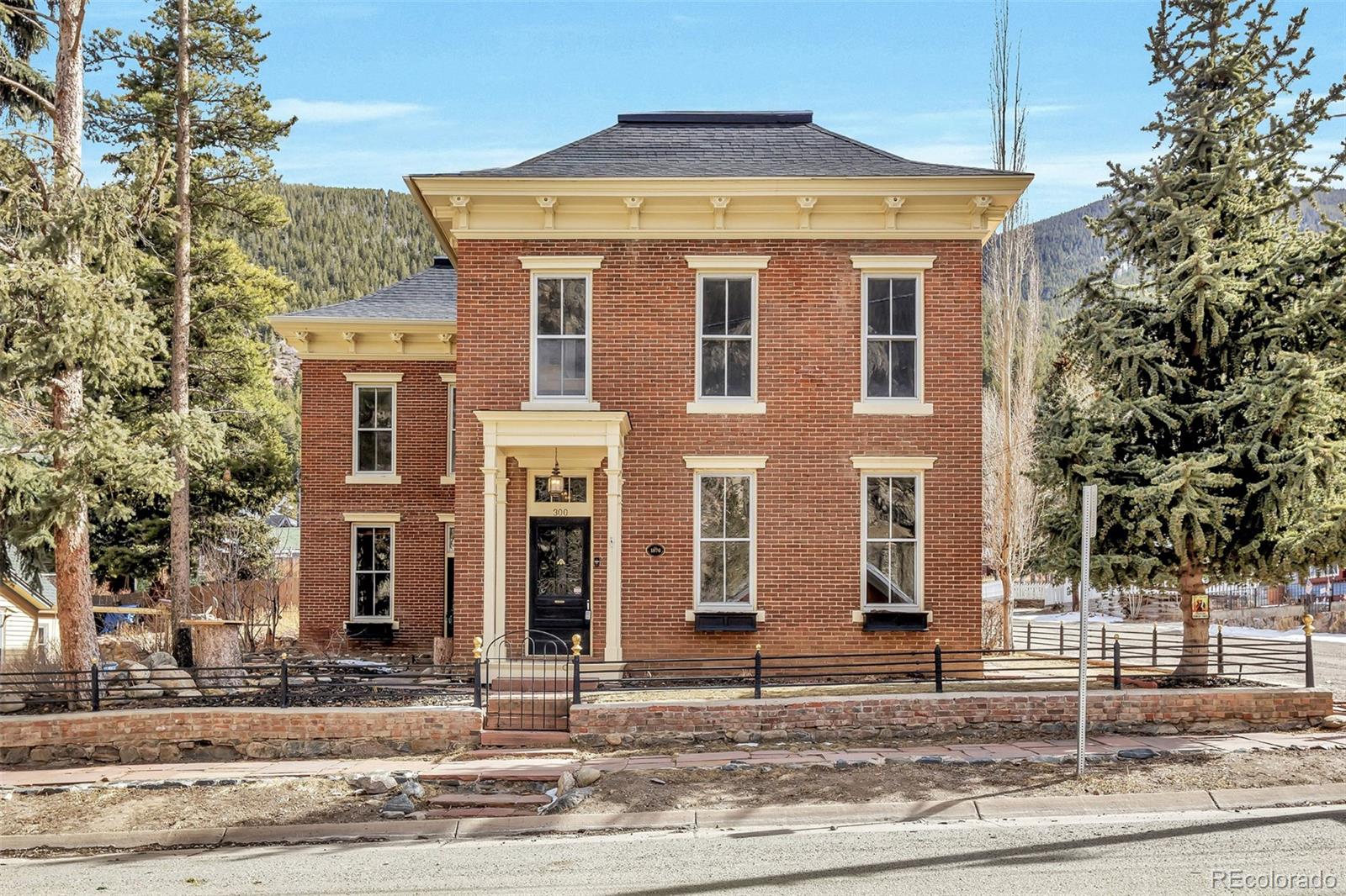 a front view of a house