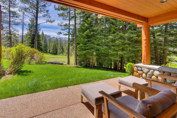 a view of an outdoor sitting space