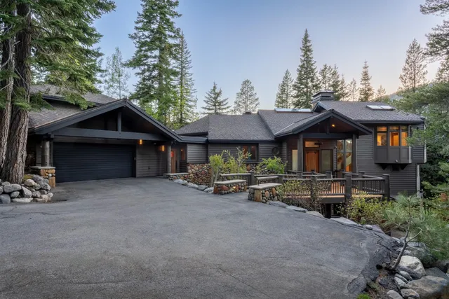 a view of a house with tub and chairs