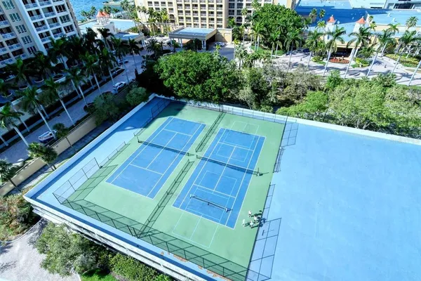 a view of a tennis court