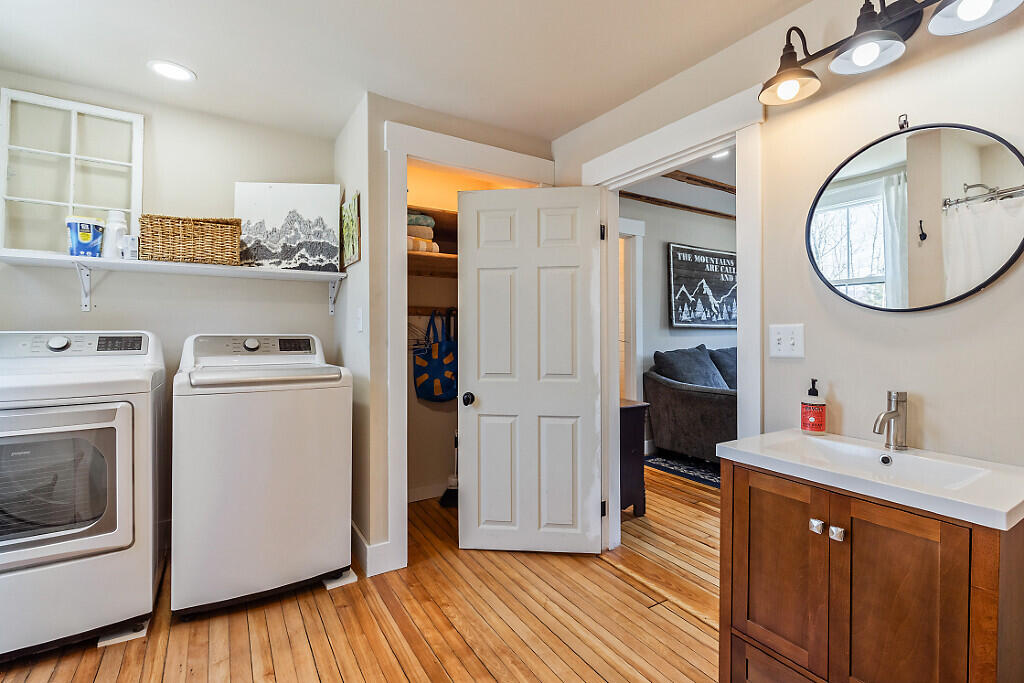 284 Dallas Hill Road Dallas Plt, ME 04970 - Photo 23 of 76 1st Floor Full Bath and Laundry