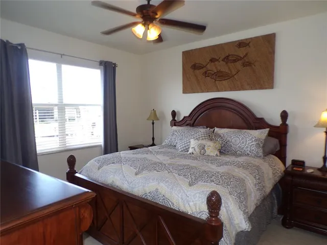 a bathroom with a sink vanity and mirror