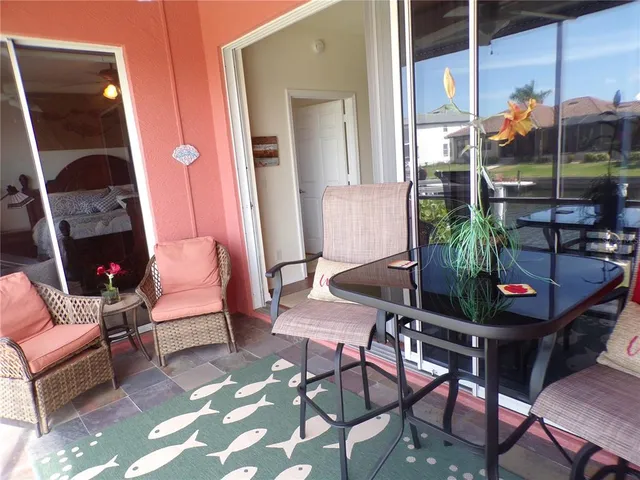 a view of a city from a terrace