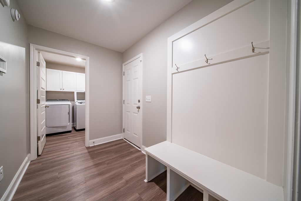 16 Maxwell Drive Fort Mitchell, AL 36856 - Photo 13 of 25 a view of a room with wooden floor cabinet and a bathroom