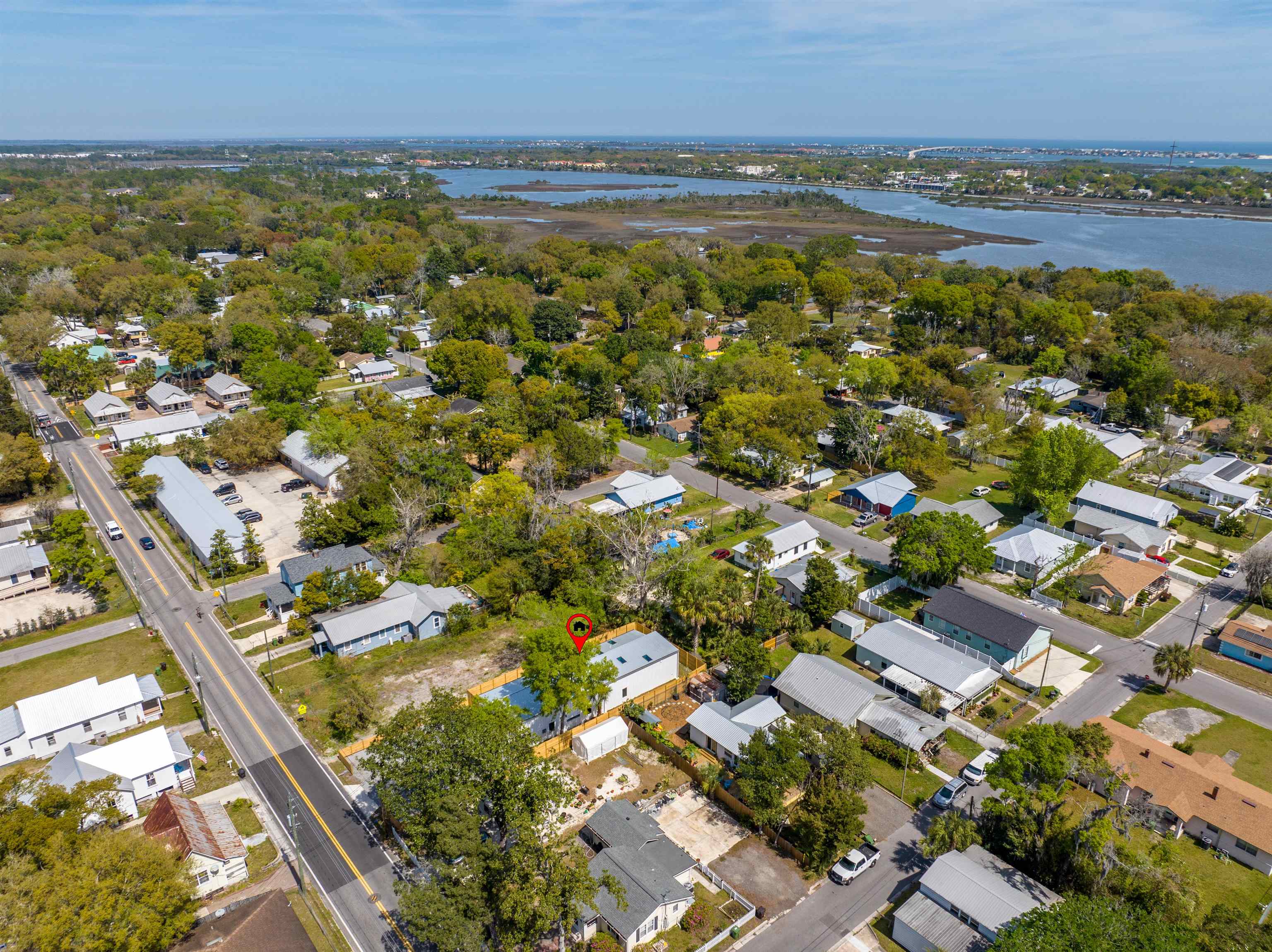 29 Masters Drive, Unit B St. Augustine, FL 32084 - Photo 25 of 28 an aerial view of residential houses with outdoor space