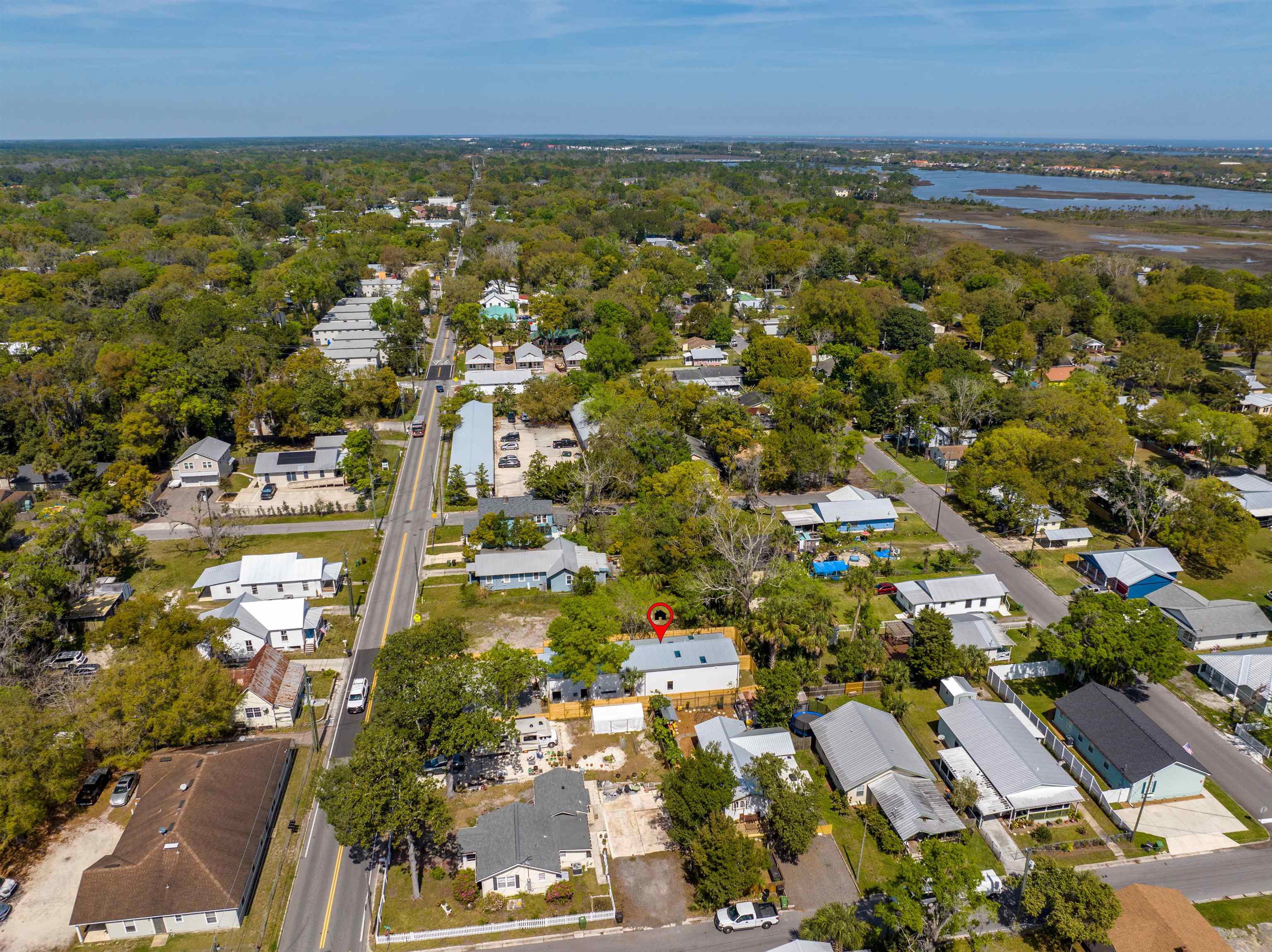 29 Masters Drive, Unit B St. Augustine, FL 32084 - Photo 26 of 28 an aerial view of residential houses with outdoor space
