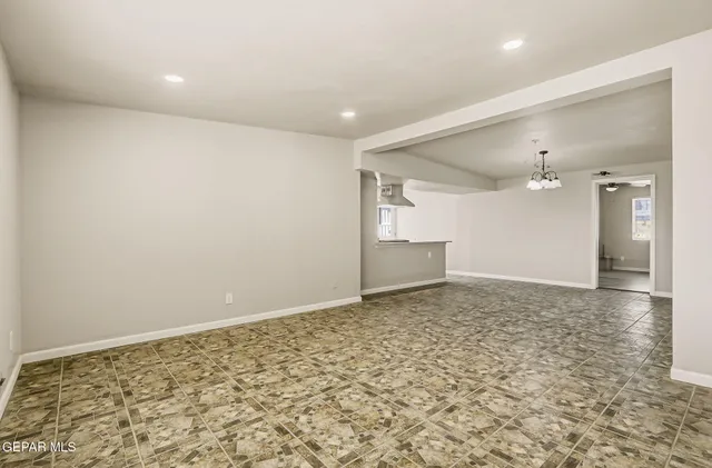 a view of an empty room