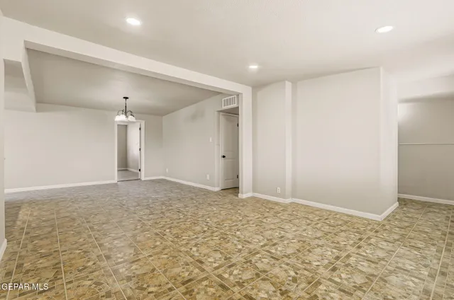 a view of an empty room