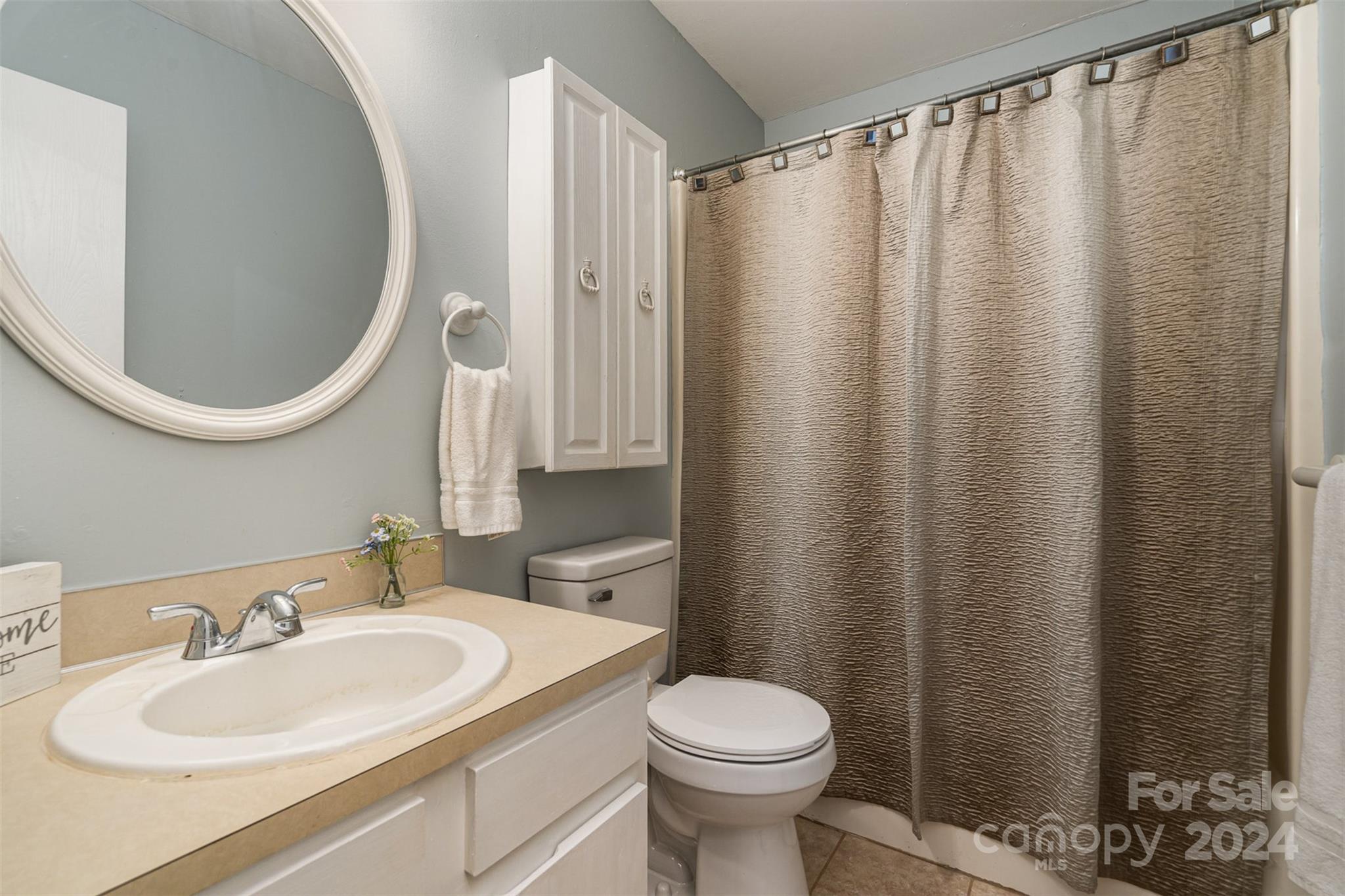 1316 Reid Harkey Road Matthews, NC 28105 - Photo 24 of 35 a bathroom with a sink a toilet and a mirror
