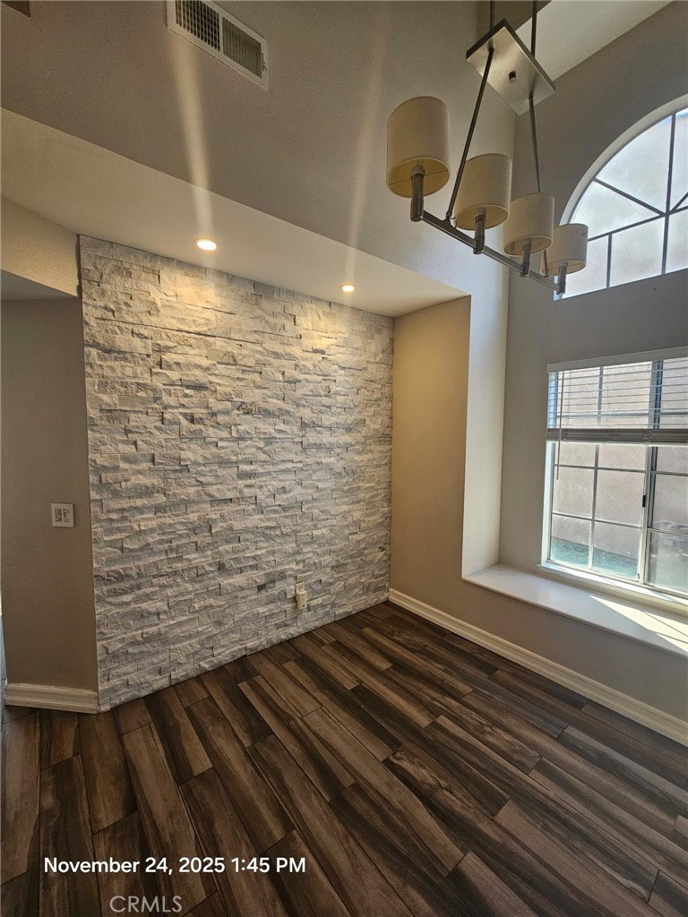 a view of wooden door