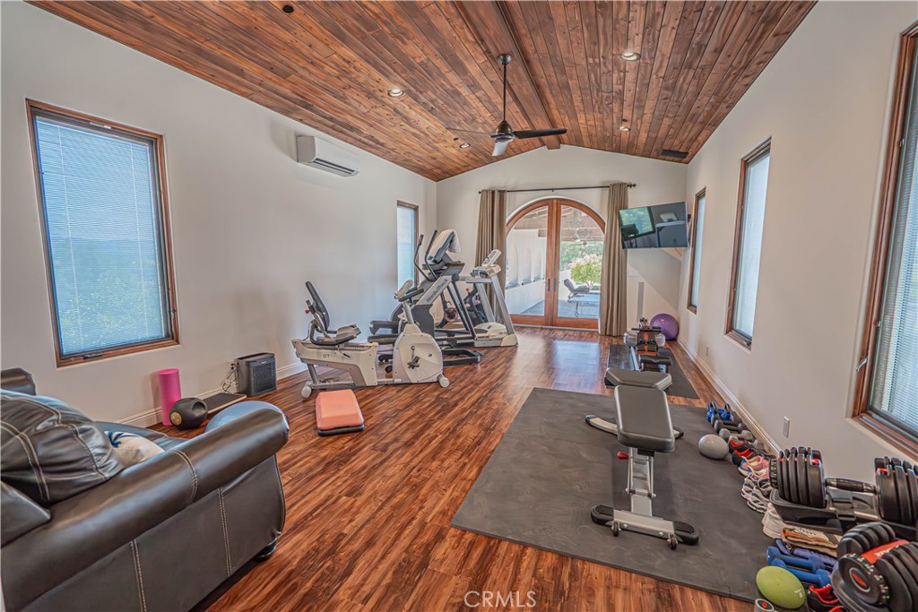 3030 Templeton Road Templeton, CA 93465 - Photo 51 of 75 A gorgeous gym with an attached bathroom adds a wonderful touch to this extravagant pool area.