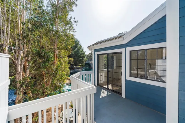 a view of a lake with houses