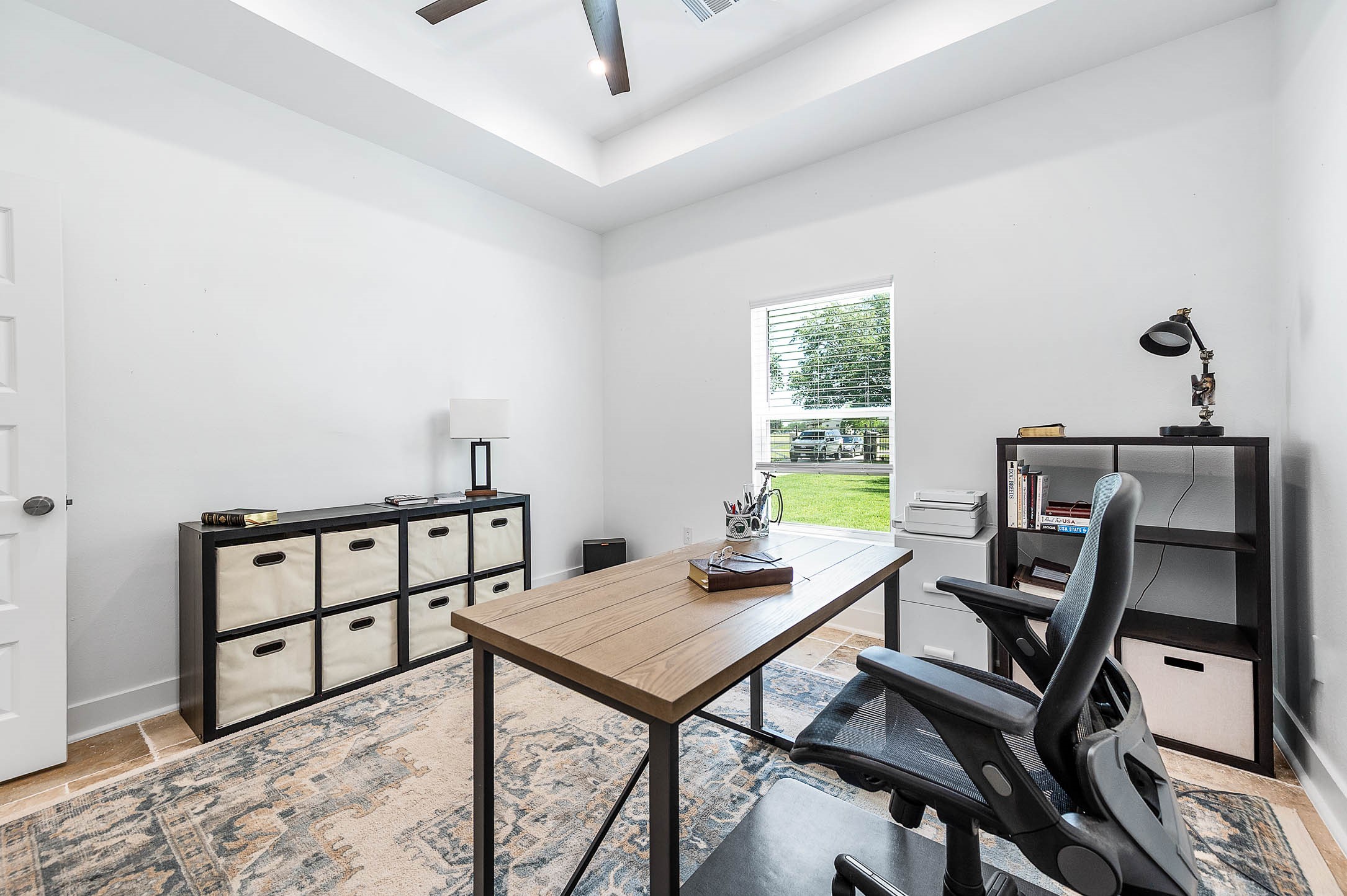 8032 Short Road Needville, TX 77461 - Photo 25 of 50 Another view of the third bedroom highlights the room’s spacious layout, natural lighting, and flexible functionality. Whether used for work, guests, or everyday living, this space offers comfort and versatility with a clean, modern feel.