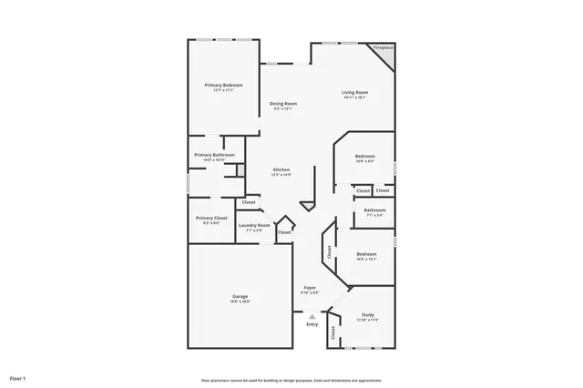 a picture of a floor plan