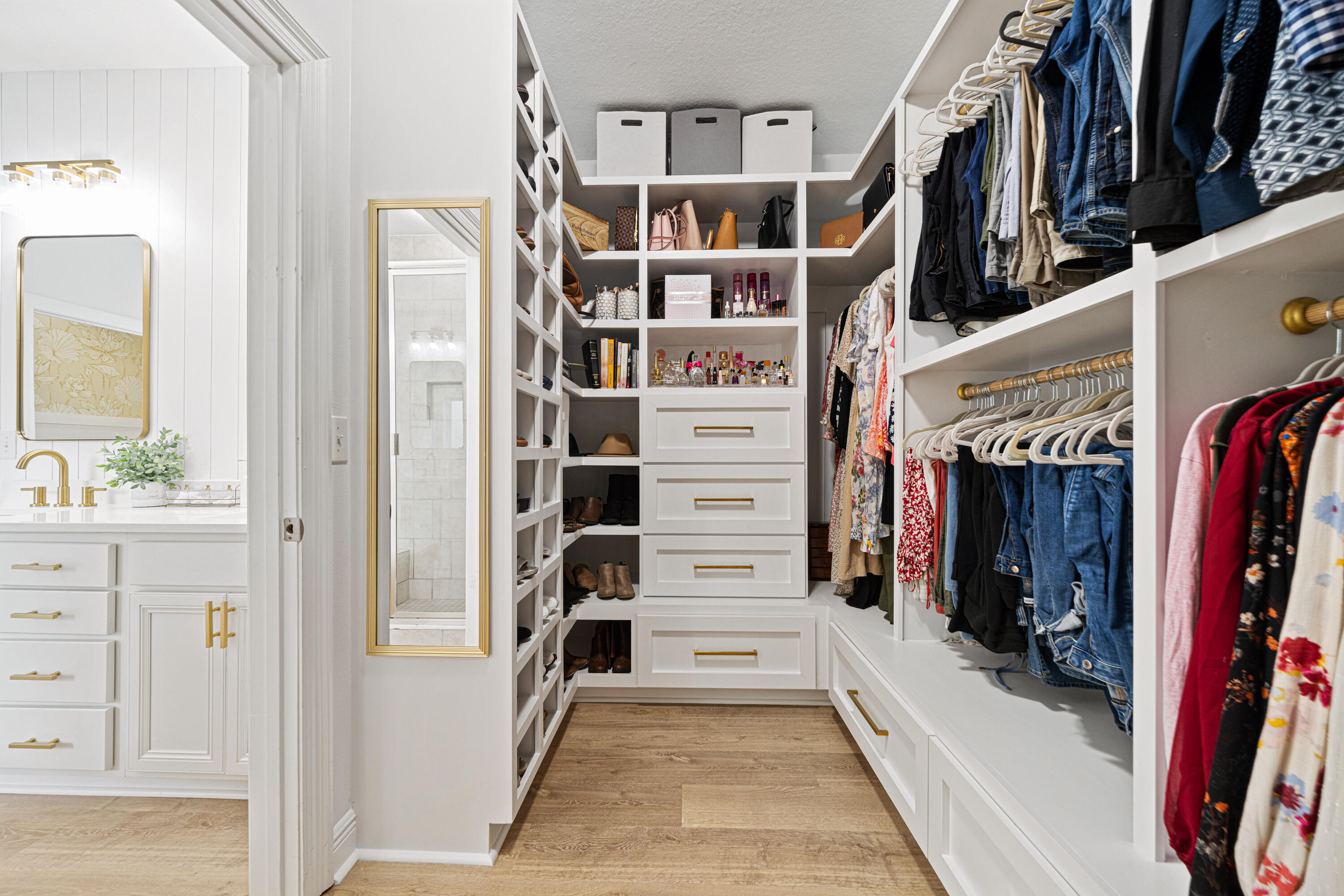 52 Conner Circle, Unit LOT 164 Santa Rosa Beach, FL 32459 - Photo 26 of 50 a view of walk in closet with clothes and shoes