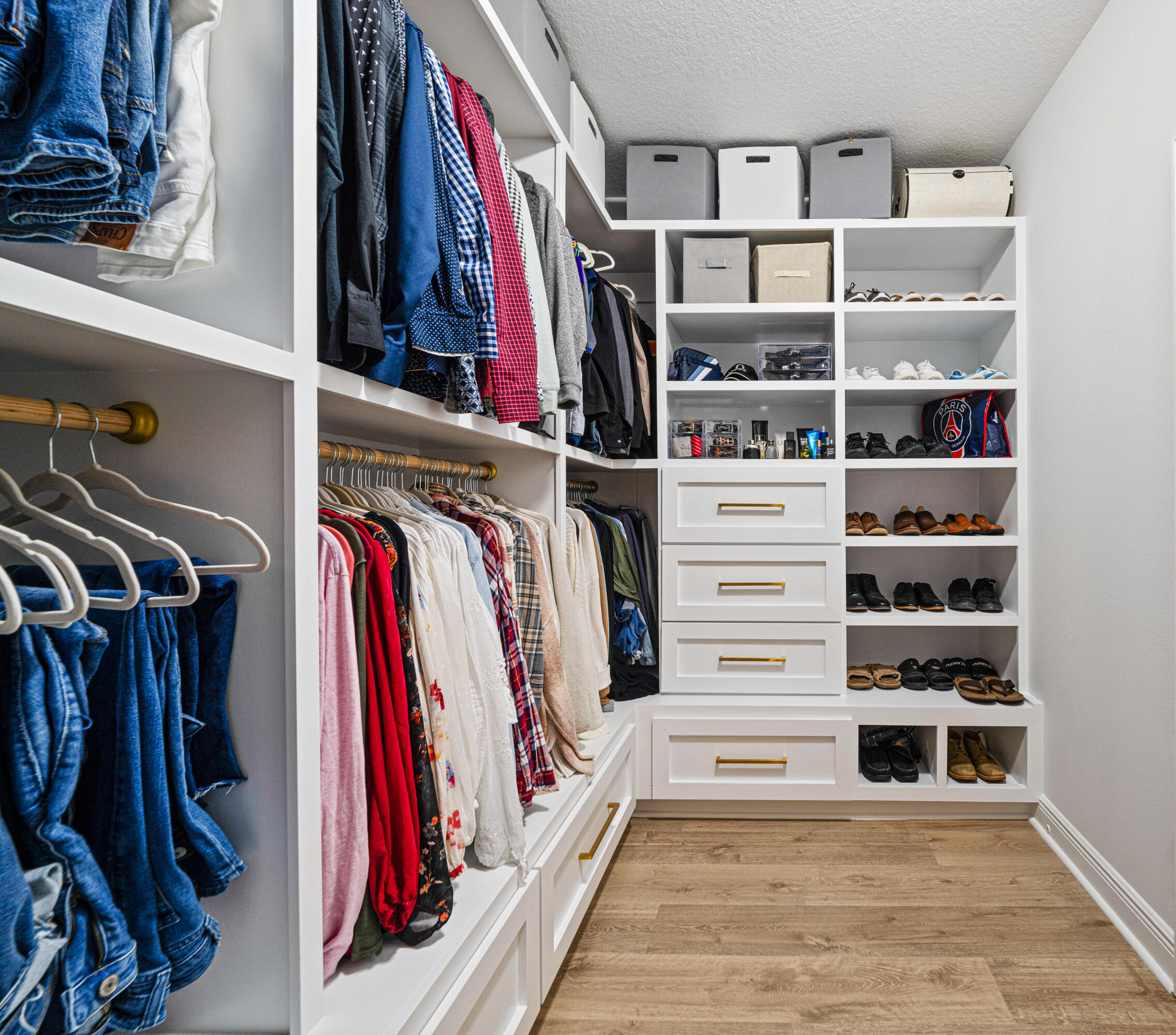 52 Conner Circle, Unit LOT 164 Santa Rosa Beach, FL 32459 - Photo 28 of 50 a view of walk in closet with clothes and shoes