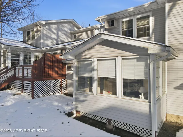 a view of a building with a window