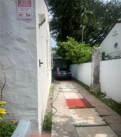 a view of path along with building