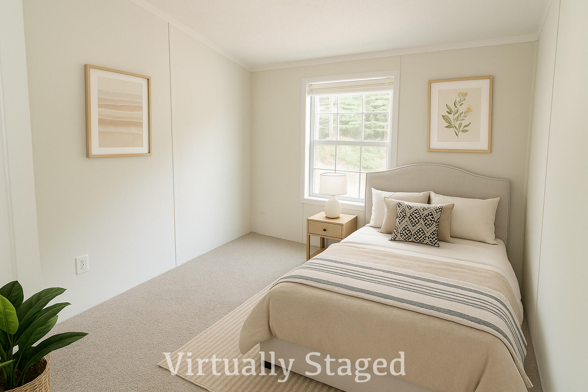 78 Hillcrest Dr Extension Chelsea, ME 04330 - Photo 22 of 37 virtually staged bedroom 2
