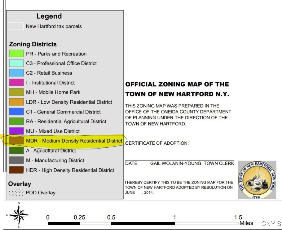 0 Clinton Road New Hartford, NY 13413 - Photo 4 of 5 MDR - Medium Density Residential District