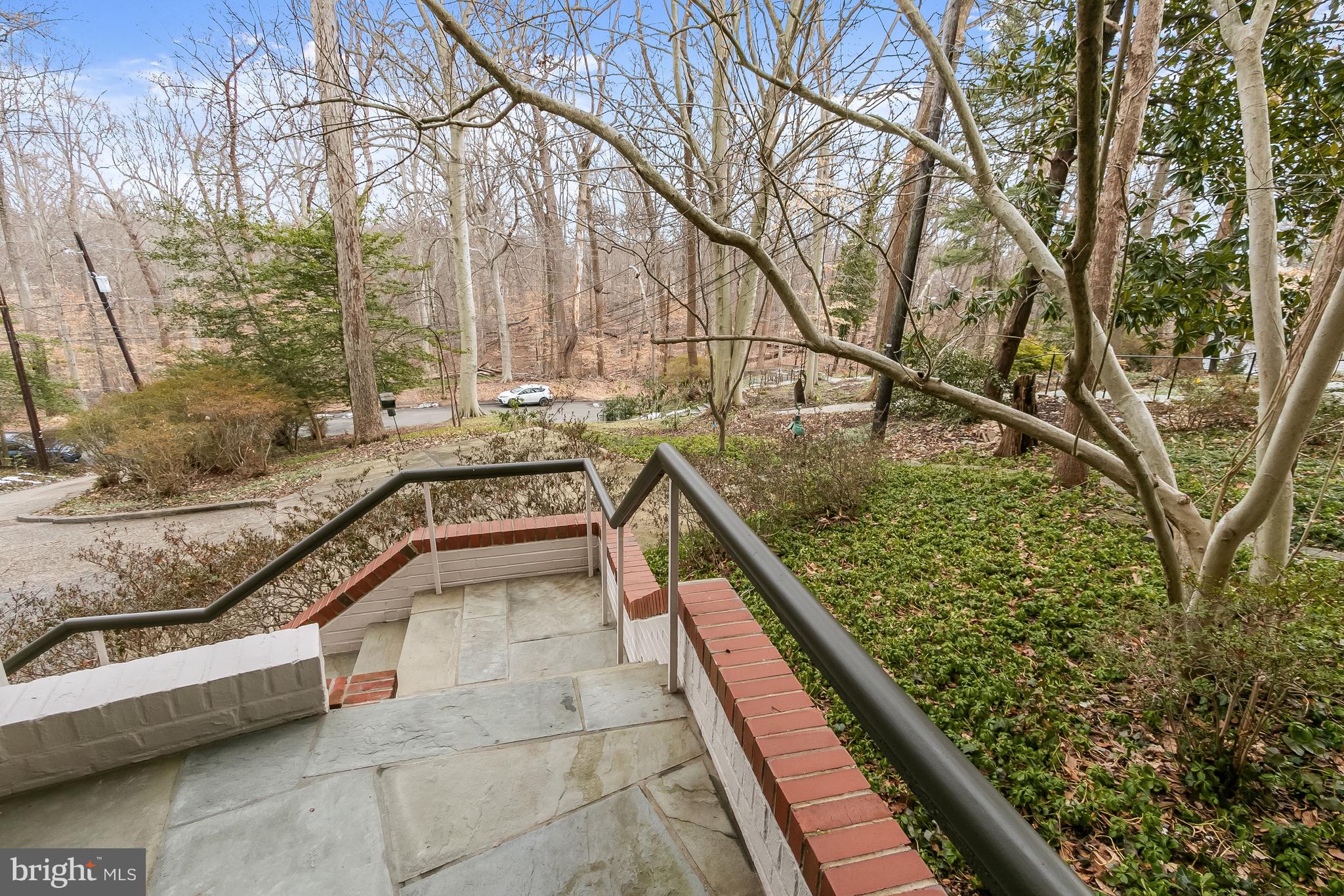 2400 44th Street Northwest Washington, DC 20007 - Photo 5 of 65 Flagstone Steps Leading to Parking Pad
