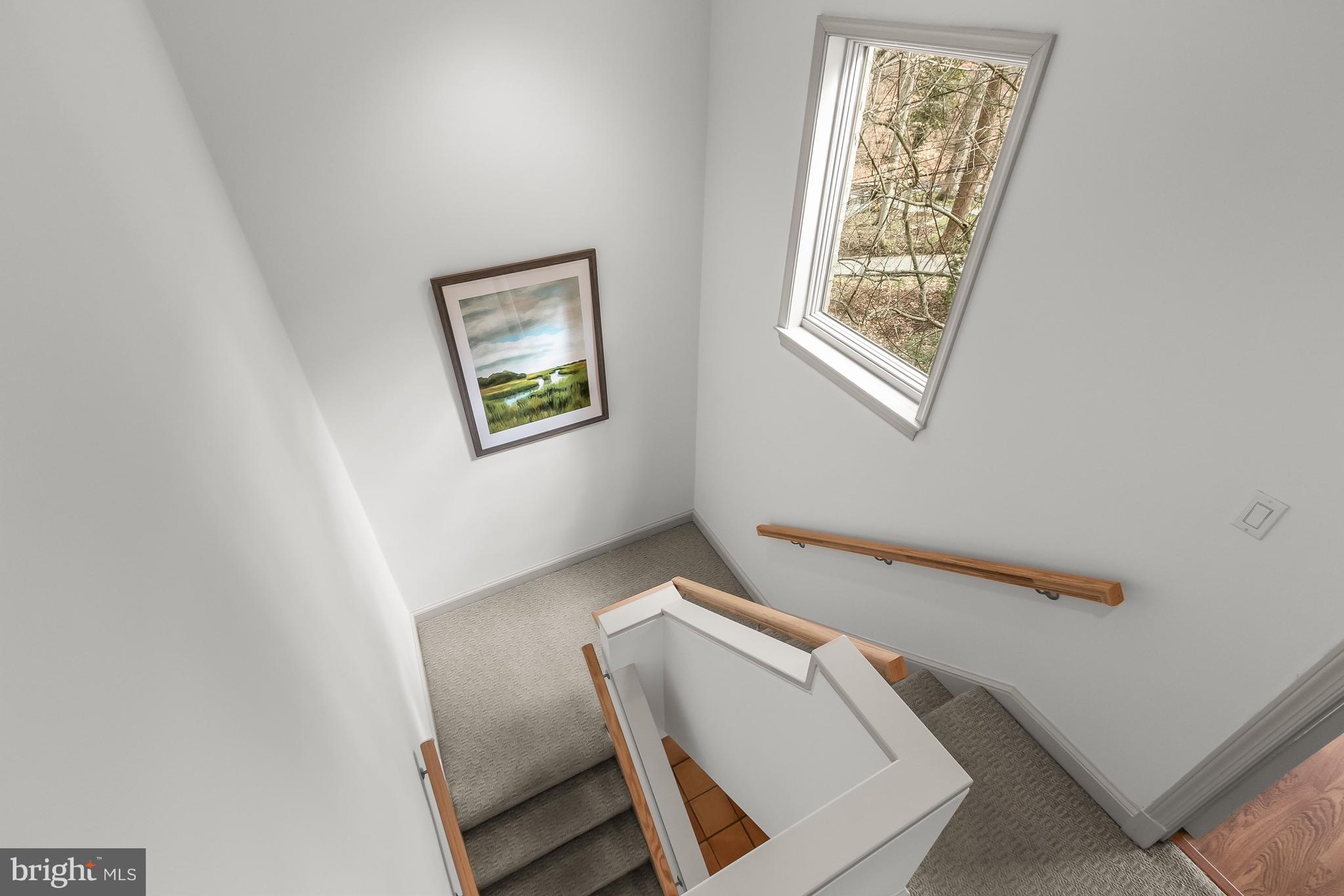 2400 44th Street Northwest Washington, DC 20007 - Photo 52 of 65 Staircase from Main to Upper Floor