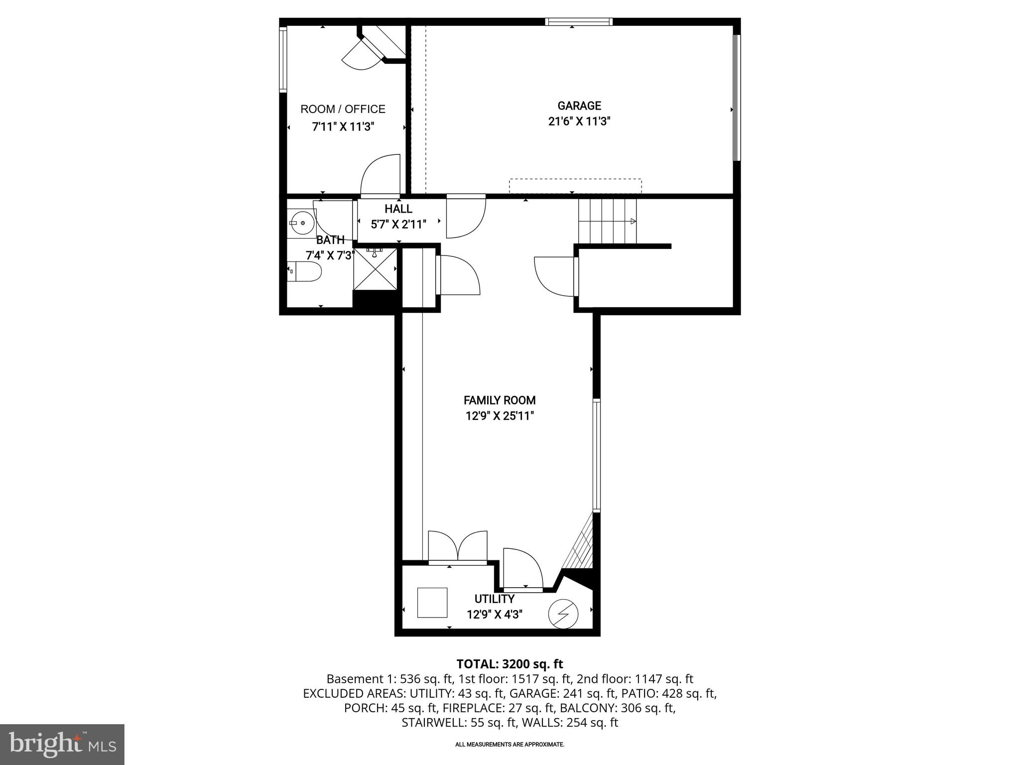 2400 44th Street Northwest Washington, DC 20007 - Photo 64 of 65 Lower Level Floor Plan