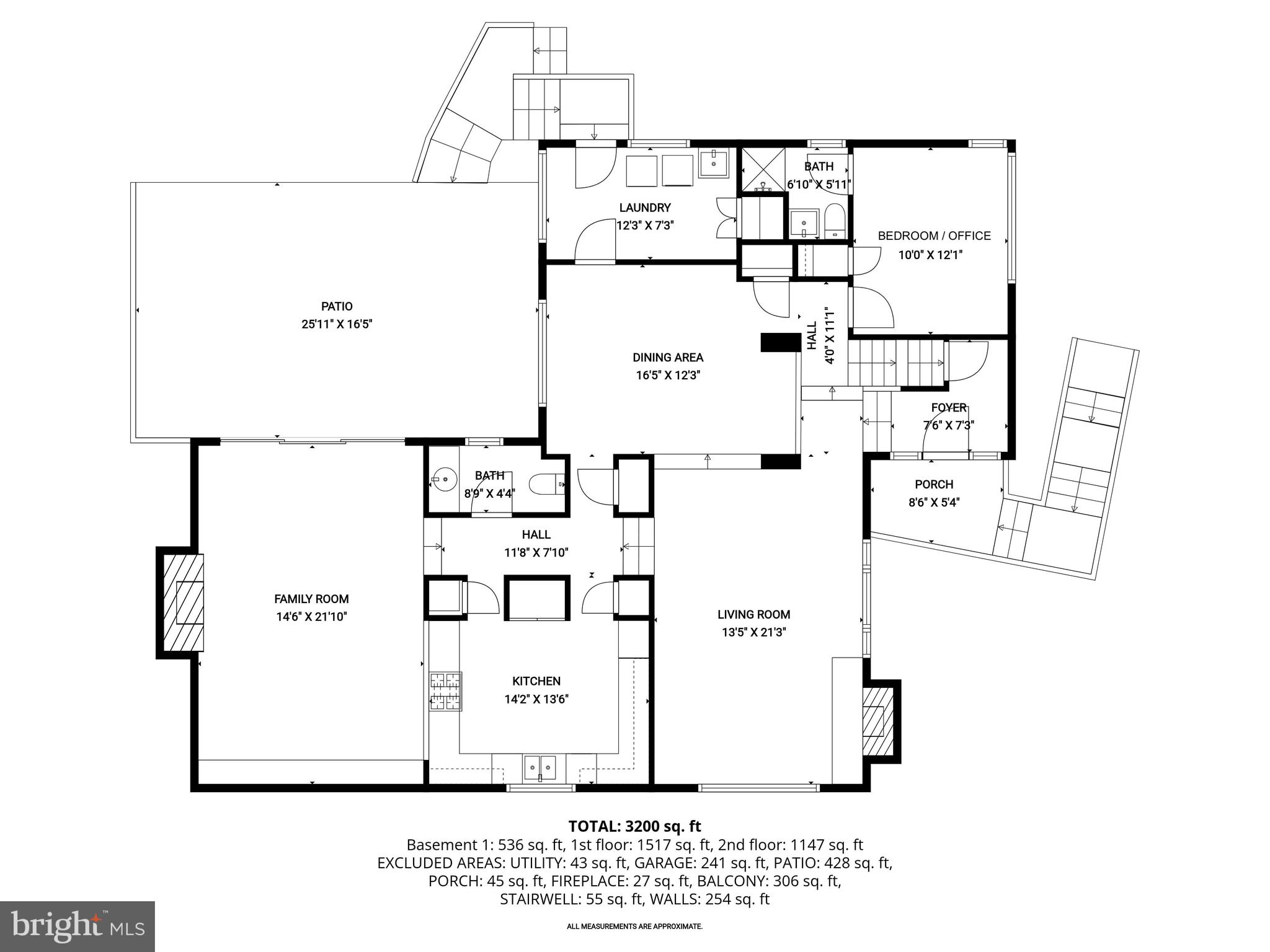 2400 44th Street Northwest Washington, DC 20007 - Photo 62 of 65 Main Level Floor Plan