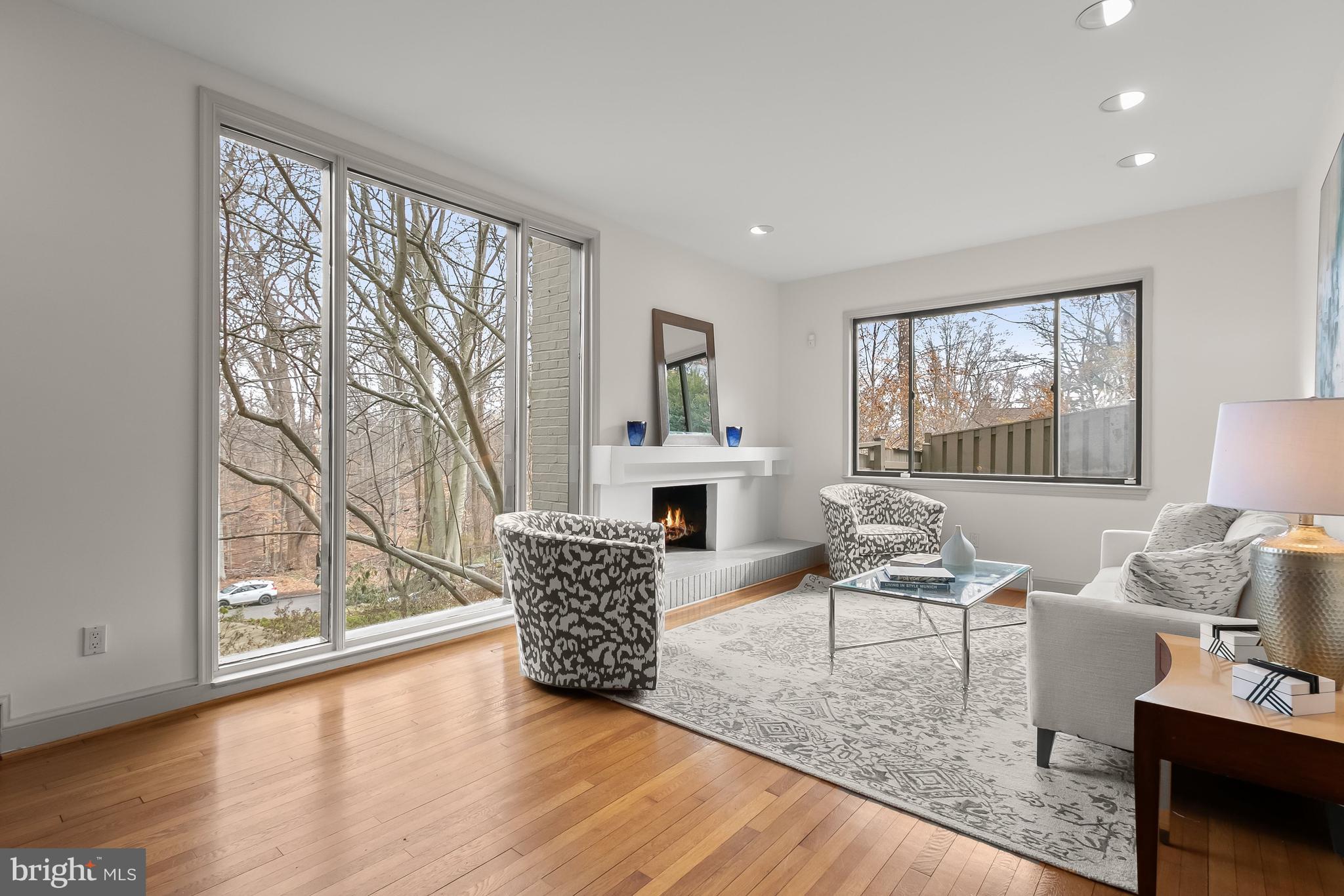 2400 44th Street Northwest Washington, DC 20007 - Photo 8 of 65 Living Room with Floor to Ceiling Windows