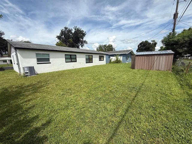 a house view with a garden space